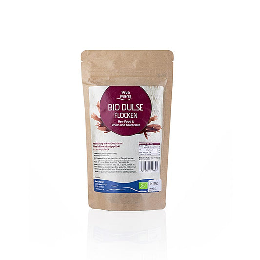 Flocons d'algues Viva Maris Dulse, riches en nutriments et en minéraux.