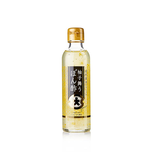 Bouteille de sauce Crystal Ponzu, un condiment japonais traditionnel à base de sauce soja claire et de yuzu, 200 ml
