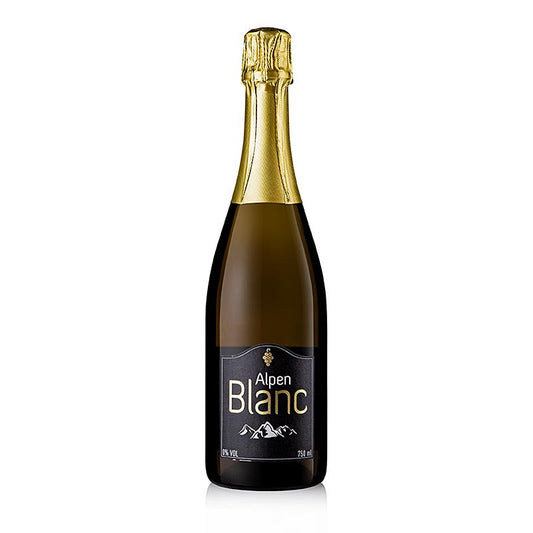 Alpen Blanc Vin mousseux à base de vin désalcoolisé, sans alcool, 750 ml, une option de vin mousseux rafraîchissante et sans alcool