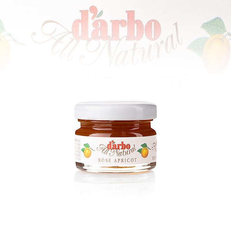 darbo Extra confiture d'abricots en pots pratiques, 168 kg poids total, 60 portions individuelles de 28g