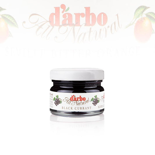 darbo Confiture de cassis 168 kg, 60 x 28g, délicieuse confiture de baies en pots individuels