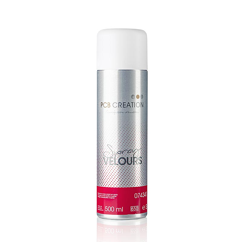 Spray de décoration effet velours rouge avec colorant, 500 ml, parfait pour PCB (74341) produit