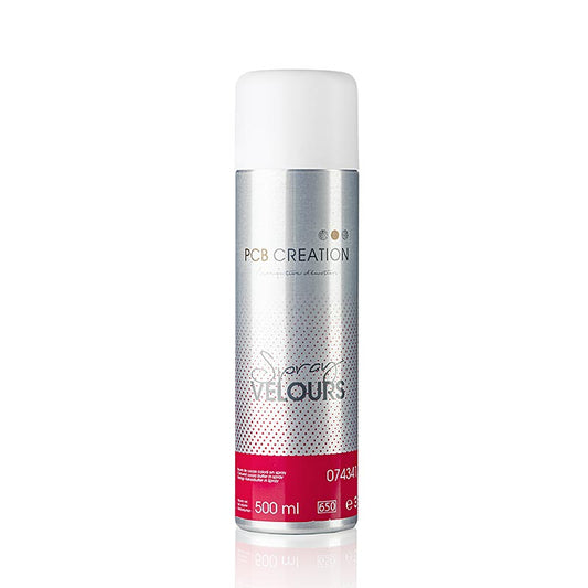 Spray de décoration effet velours rouge avec colorant, 500 ml, parfait pour PCB (74341) produit