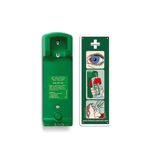Support mural pour collyre 500ml, (7200), Cederroth, 1 st - support mural pratique et solide pour stocker le collyre 500ml de Cederroth.