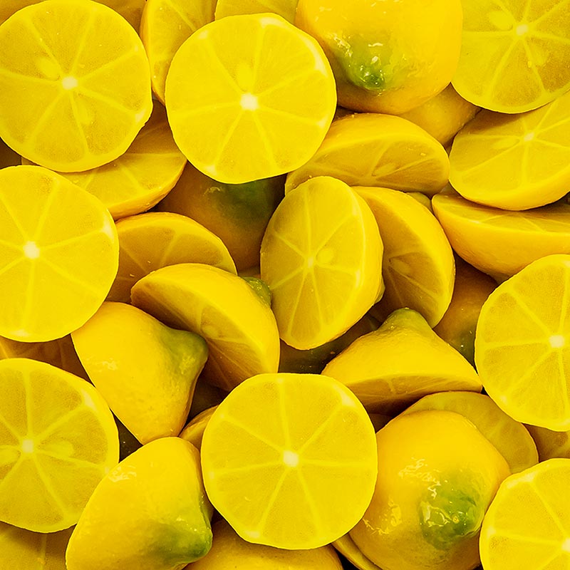 Demi-citrons au chocolat, dobla (77312), 256 g, 36 pièces - délicieux bonbons au chocolat en forme de demi-citrons.