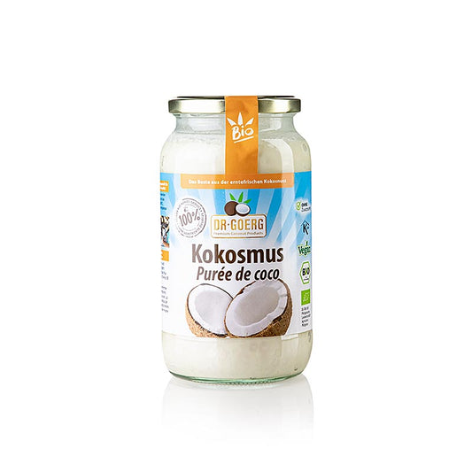 Purée de noix de coco DrGoerg Organic 1 kg, un produit naturel et polyvalent