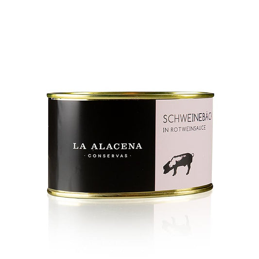 Délicieuse Carrillada de Cerdo - Joues de porc dans une riche sauce au vin rouge, La Alacena, 480 g, parfait pour un repas gastronomique espagnol