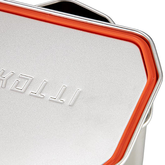  Boîte en acier inoxydable durable de 1 litre avec pince pratique en aluminium