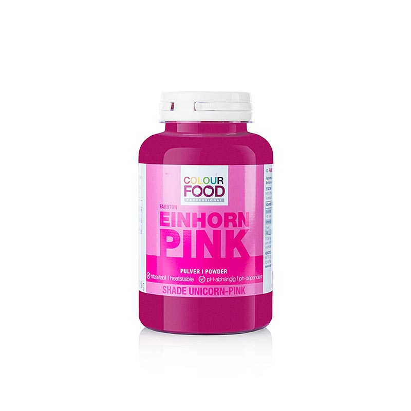 Un paquet de 120 g de colorant BColors en rose licorne, un colorant en poudre soluble dans l'eau et les graisses, respectueux de l'environnement.