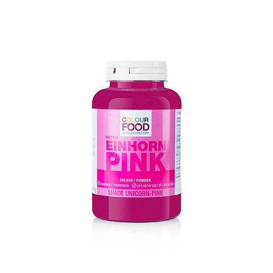 Un paquet de 120 g de colorant BColors en rose licorne, un colorant en poudre soluble dans l'eau et les graisses, respectueux de l'environnement.