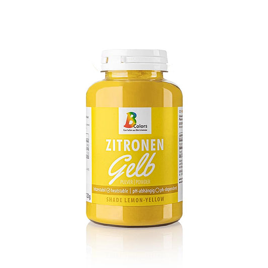 BColors dye lemon yellow powder, 120 g, liposoluble et hydrosoluble, produit végétalien