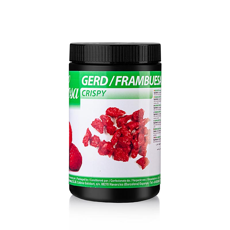 Image de Sosa Framboise croquante, lyophilisée, 5-8mm (43719), 200 g emballage du produit
