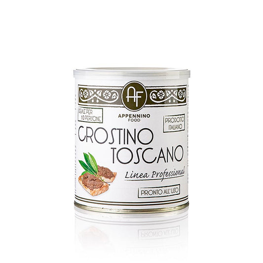 800 g de pâté de foie de poulet Appennino, Crostino Toscano, délicieuse spécialité italienne