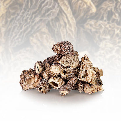 Morilles pointues séchées de 400 grammes, taille jumbo