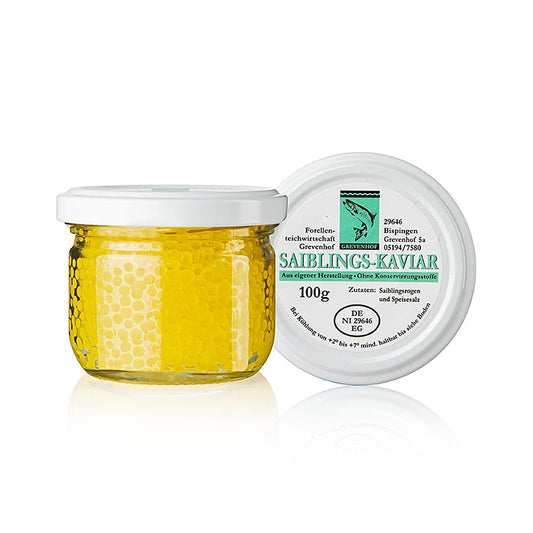 Image de 100 g de caviar Char saisonnier de Forellenwirtschaft Grevenhof, un produit de haute qualité