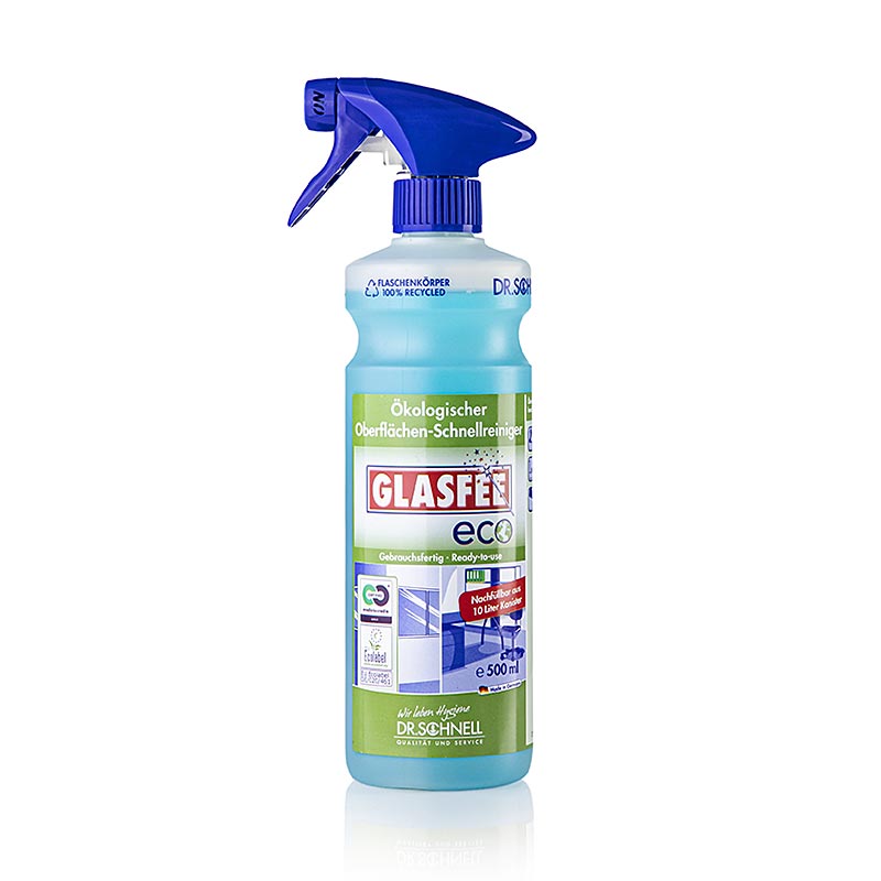 Nettoyant écologique pour vitres Dr Schnell Glasfee Eco, formule prête à l'emploi, flacon de 500 ml