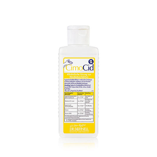 Dr Schnell - Désinfectant pour les mains CimoCid, 150ml, flacon de 150g, tue les germes et les bactéries, produit désinfectant pour les mains