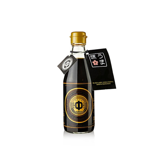 Black Label Single Barrel Shoyu Soy Sauce from Marunaka, Japan, 300 ml