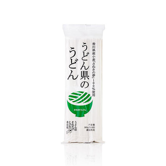 Nouilles udon de première qualité de Udonken no Udon, Sanuki, Japon, 300 g, parfaites pour des plats udon délicieux et authentiques