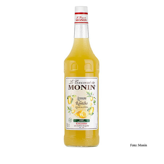 Monin Lemon Juice Rantcho, 1 litre, un jus d'agrumes rafraîchissant et piquant, parfait pour les cocktails et les mocktails.