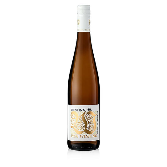 Von Winning 2022 Riesling Drache vin blanc sec Gutswein Pfalz 0.75l, 750ml - Bouteille de 750ml de ce vin blanc allemand rafraîchissant et fruité.