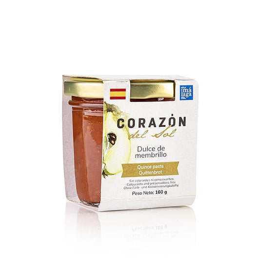 Dulce de Membrillo - Confiture de coings / Gelée de coings, Corazon, 160 g - Confiture de coings sucrée et savoureuse en paquet de 160 g
