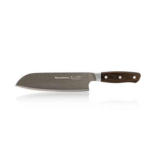 Couteau DarkNitro Santoku 18cm de Dick, au design élégant et à la construction de haute qualité, parfait pour les chefs professionnels et les cuisiniers amateurs.