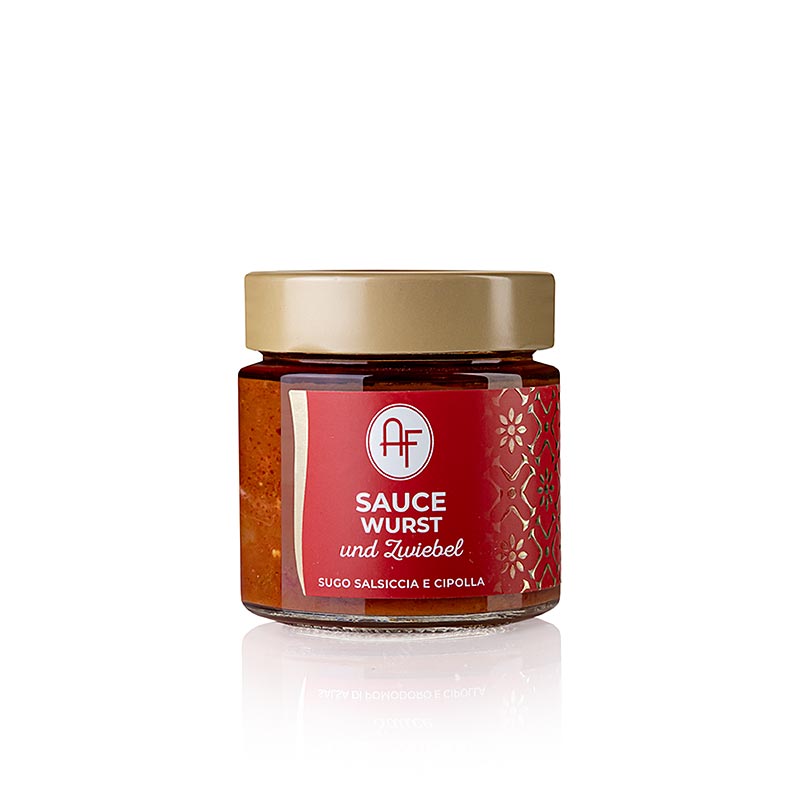 Sugo alla salsiccia e cipolla d'Appennino Food, une sauce savoureuse de 200 g à base de saucisses et d'oignons.