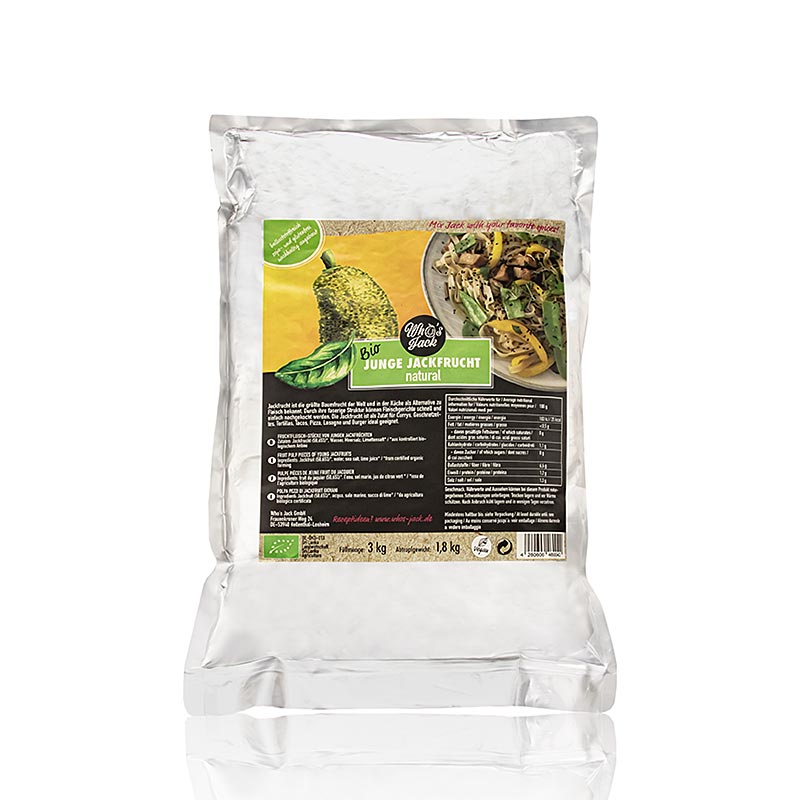 Paquet bio de 3 kg de jeunes fruits de jacquier en saumure par Who's Jack