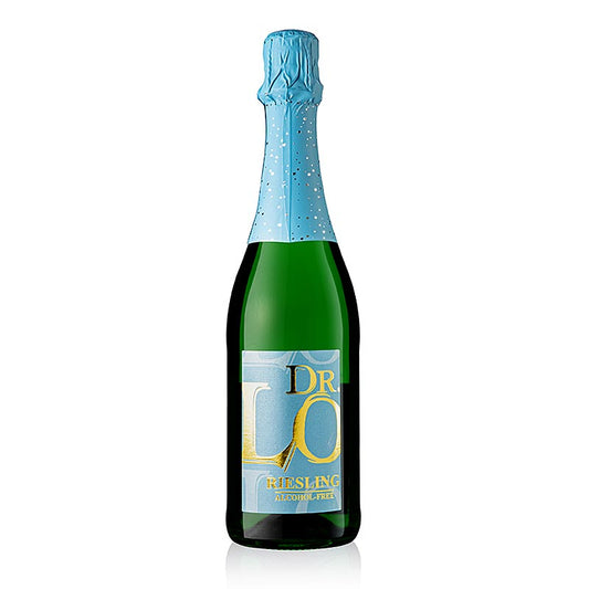 Dr Lo Riesling Sparkling, vin mousseux, sans alcool, de Dr Loosen, 750 ml, un vin mousseux sans alcool vif et rafraîchissant pour toute occasion