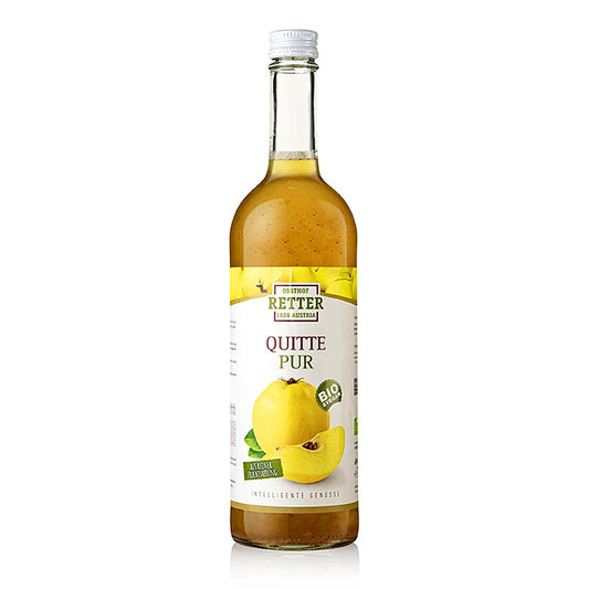 Bouteille de 750 ml de jus de coing biologique de l'Obsthof Retter, 100% jus direct