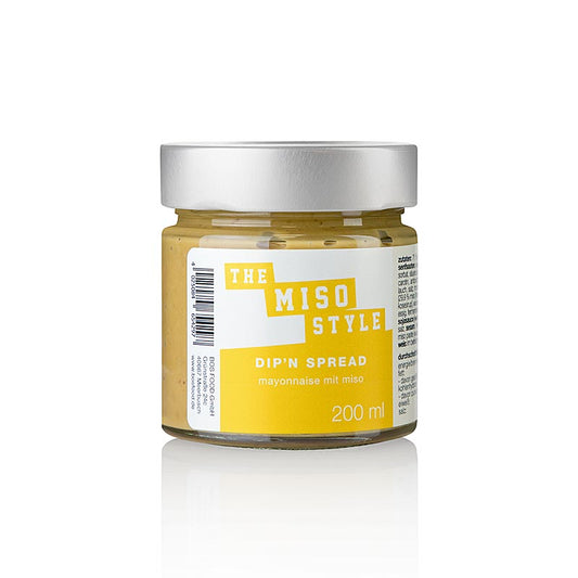 Alt text : Une bouteille de 200 ml de sauce Serious Taste de style miso, un condiment savoureux et polyvalent au goût authentique de miso.