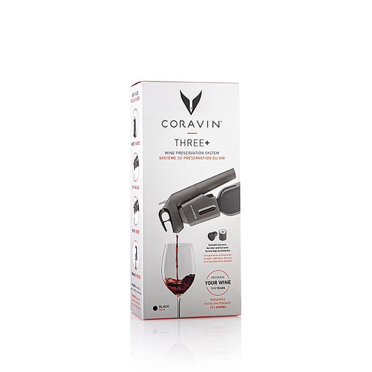 Système de conservation du vin Coravin Timeless Three+, avec accessoires, 6 pièces - Un système de conservation du vin innovant, avec accessoires
