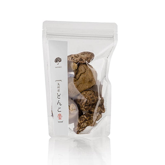 Donko séché - champignons shiitake à chair épaisse de Takehisa Japan, conditionnés en paquets de 40g