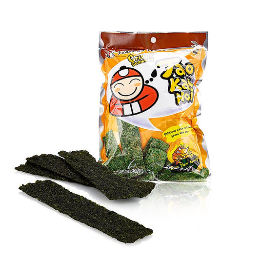 Taokaenoi Crispy Seaweed Tom Yum Goon Flavour, 32 g, est une délicieuse et savoureuse chips d'algues.