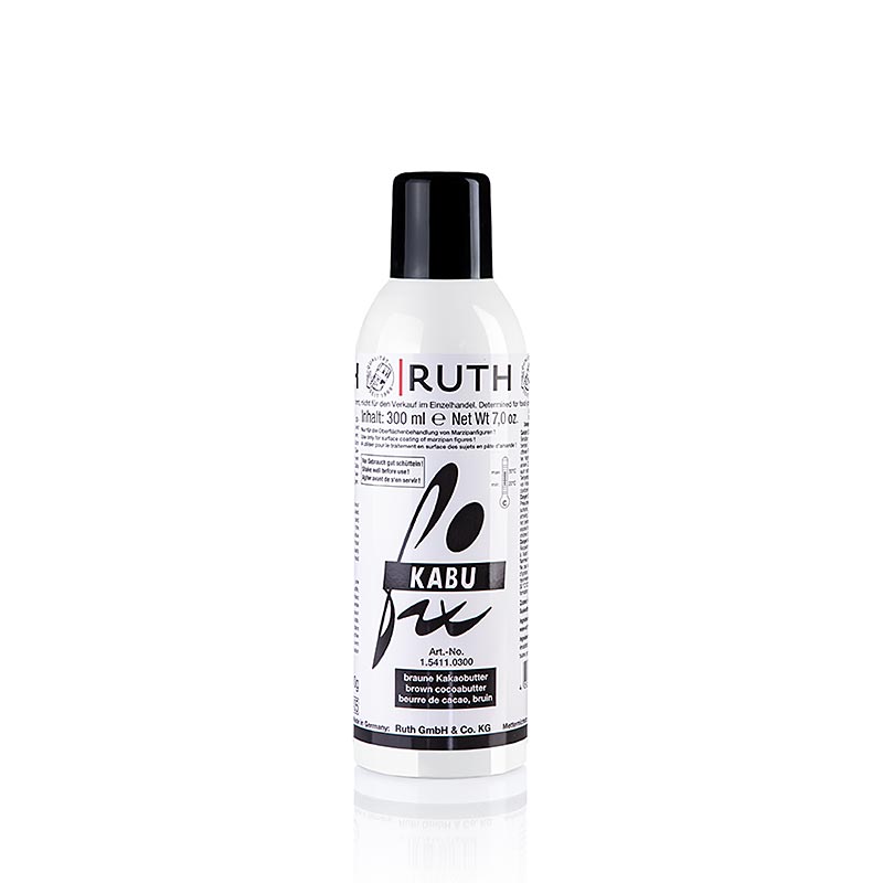 Kabufix Spray - Beurre de cacao noir, liquide 300 ml, idéal pour la cuisson et la friture