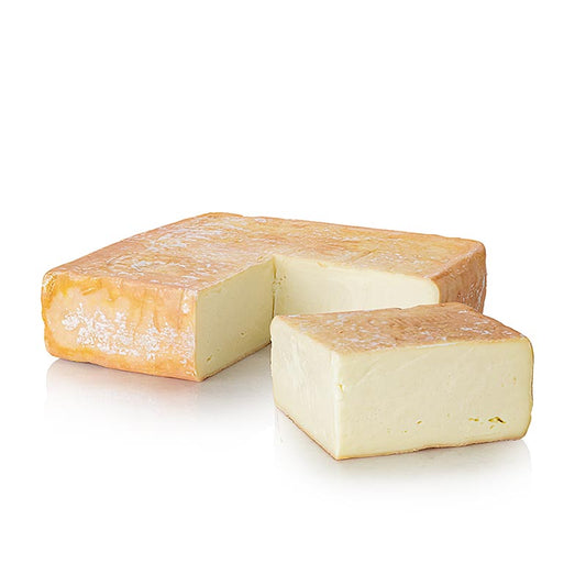 Taleggio Vero DOP/gU, fromage à pâte mi-dure et mi-dure, environ 2,3 kg, fromage italien traditionnel connu pour sa texture mi-douce et crémeuse et son poids de 23 kg