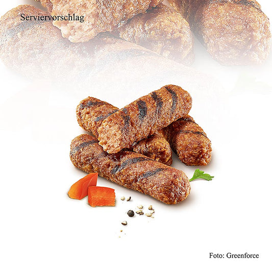 Close-up mélange végétalien de cevapcici à base de protéines de pois, 125 g 