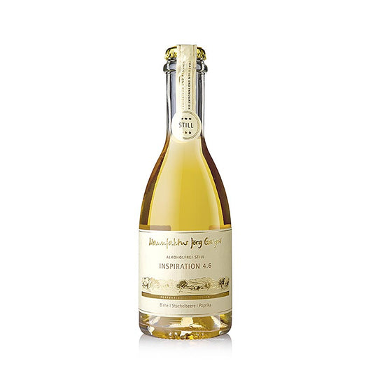 Jörg Geiger Inspiration 46 Poire Groseille Paprika toujours sans alcool 0375, 375 ml - une boisson rafraîchissante et sans alcool de 375 ml