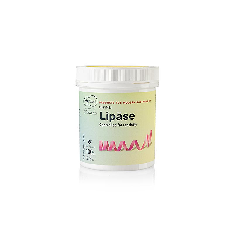 LIPASE en poudre, enzyme lipase, 100 g, TÖUFOOD, 100 g - enzyme pour digérer les graisses dans les aliments