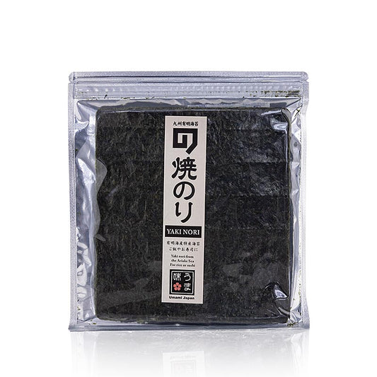 Yakinori PREMIUM, algues séchées du Japon, 30 g, 10 pièces, parfaites pour les sushis et autres plats à base d'ingrédients marins