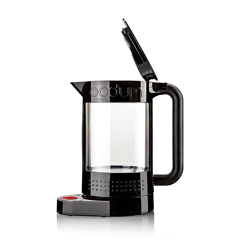 Alt text : Bouilloire électrique Bodum Bistro en noir, capacité de 11 litres, design épuré