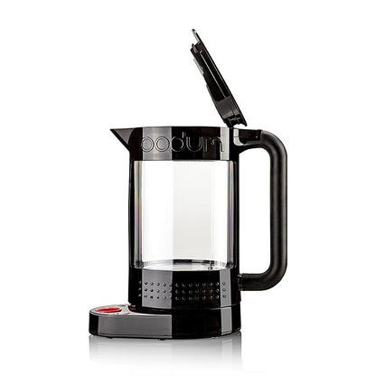 Alt text : Bouilloire électrique Bodum Bistro en noir, capacité de 11 litres, design épuré