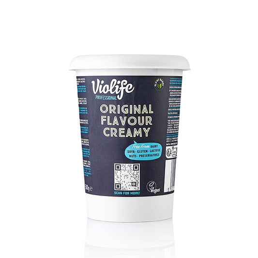 Fromage frais crémeux et végétalien de 500 g de la marque Violife