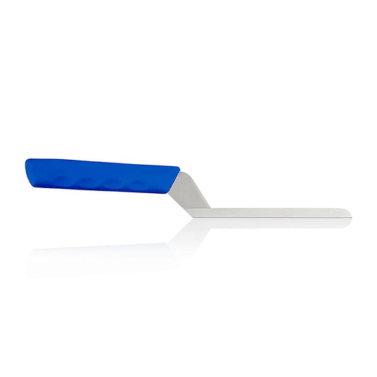 Couteau à brie en acier inoxydable avec une lame lisse de 15 cm, manche bleu, parfait pour trancher les fromages à pâte molle, 1 pièce
