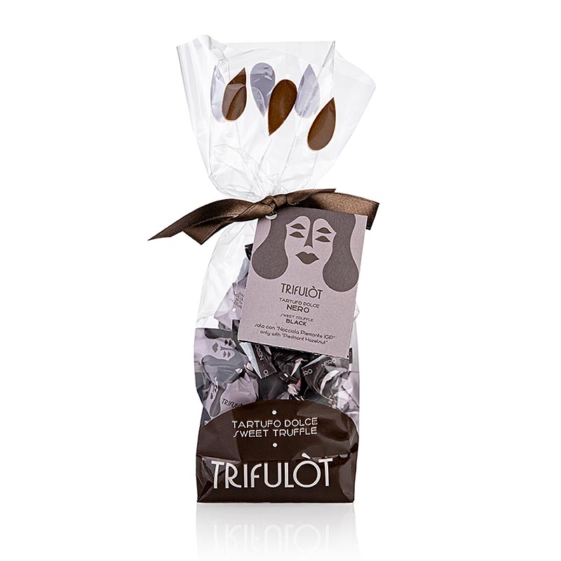 Délicieuses truffes Tartuflanghe trifulòt pralines Alba mini, à base de chocolat noir, 180g